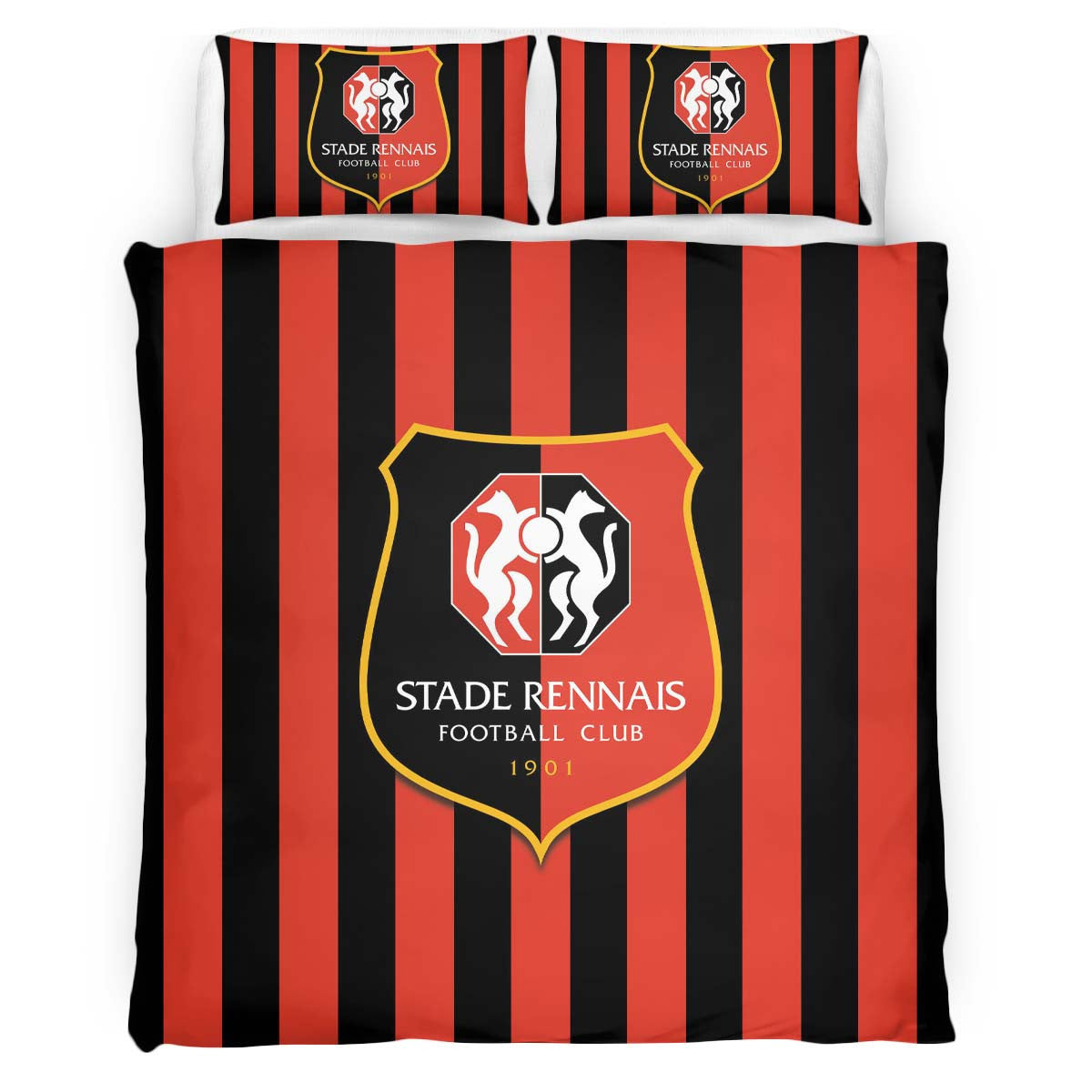 Housse De Couette Stade Rennais FC 19 Parure de lit Ensemble De Literie