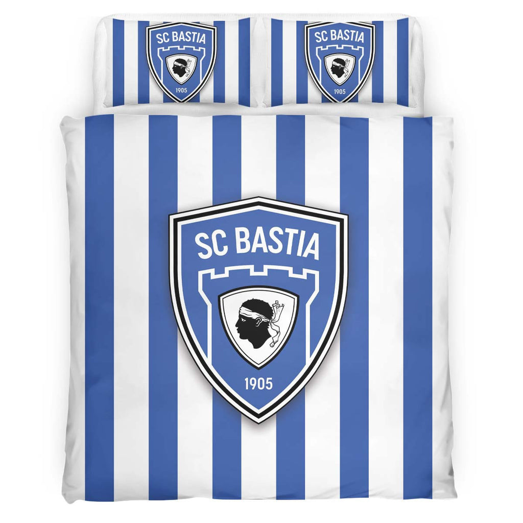 Housse De Couette SC Bastia Football Team 08 Parure de lit Ensemble De Literie
