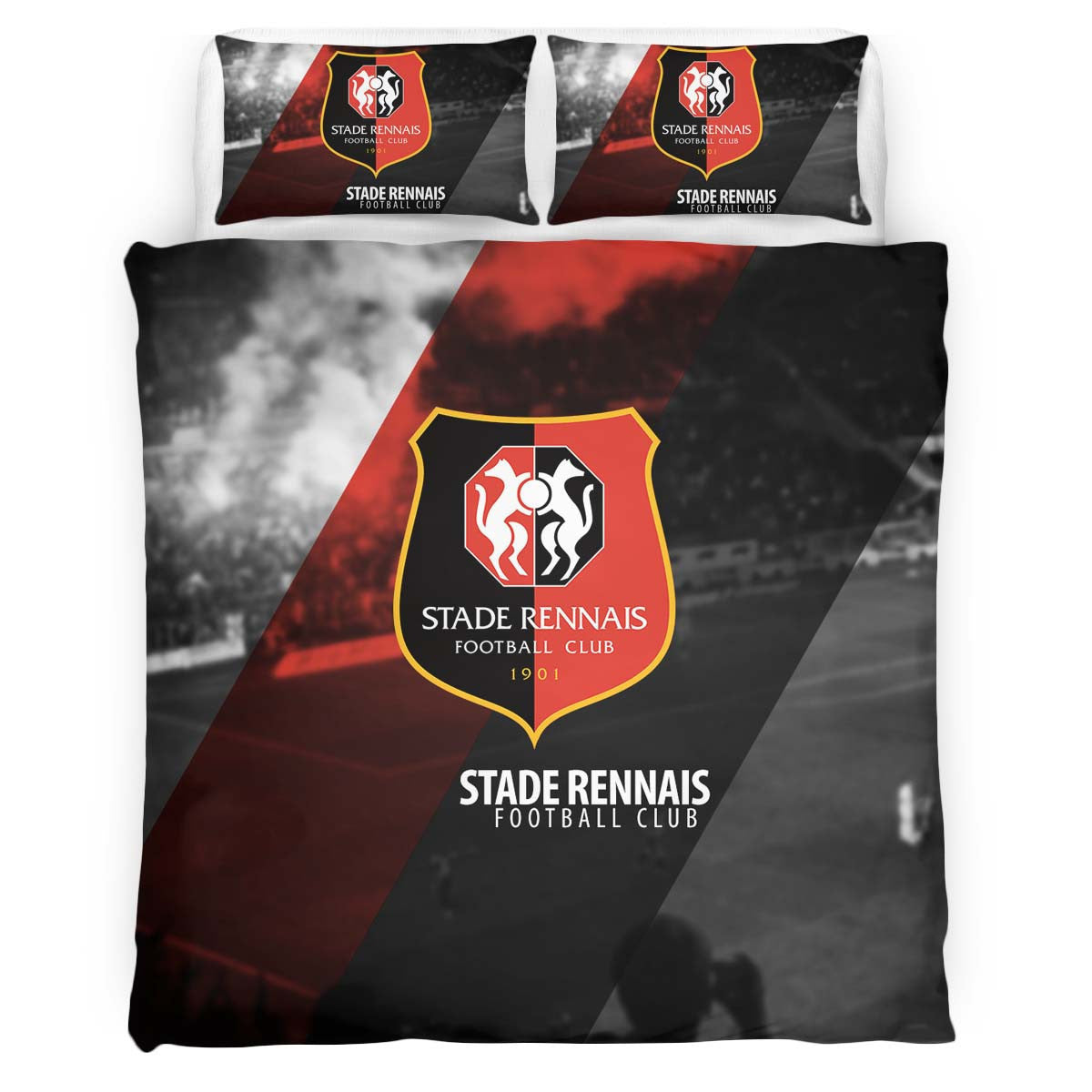 Housse De Couette Stade Rennais FC 5 Parure de lit Ensemble De Literie