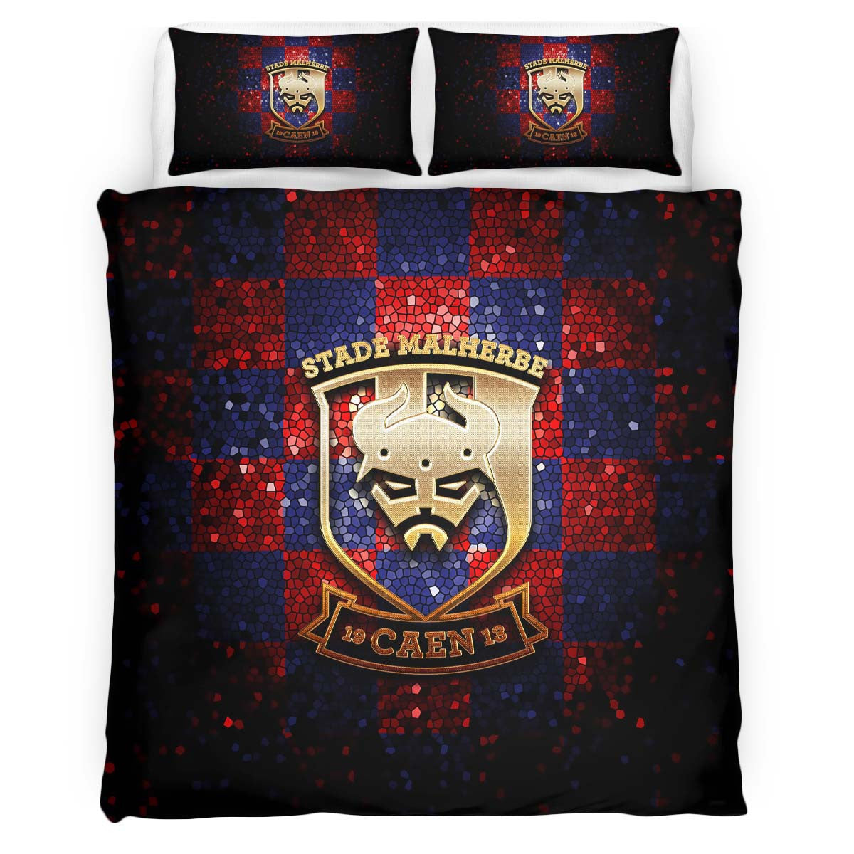 Housse De Couette SM Caen Football Team 02 Parure de lit Ensemble De Literie