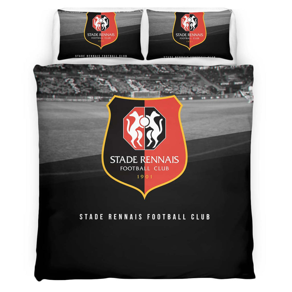 Housse De Couette Stade Rennais FC 3 Parure de lit Ensemble De Literie