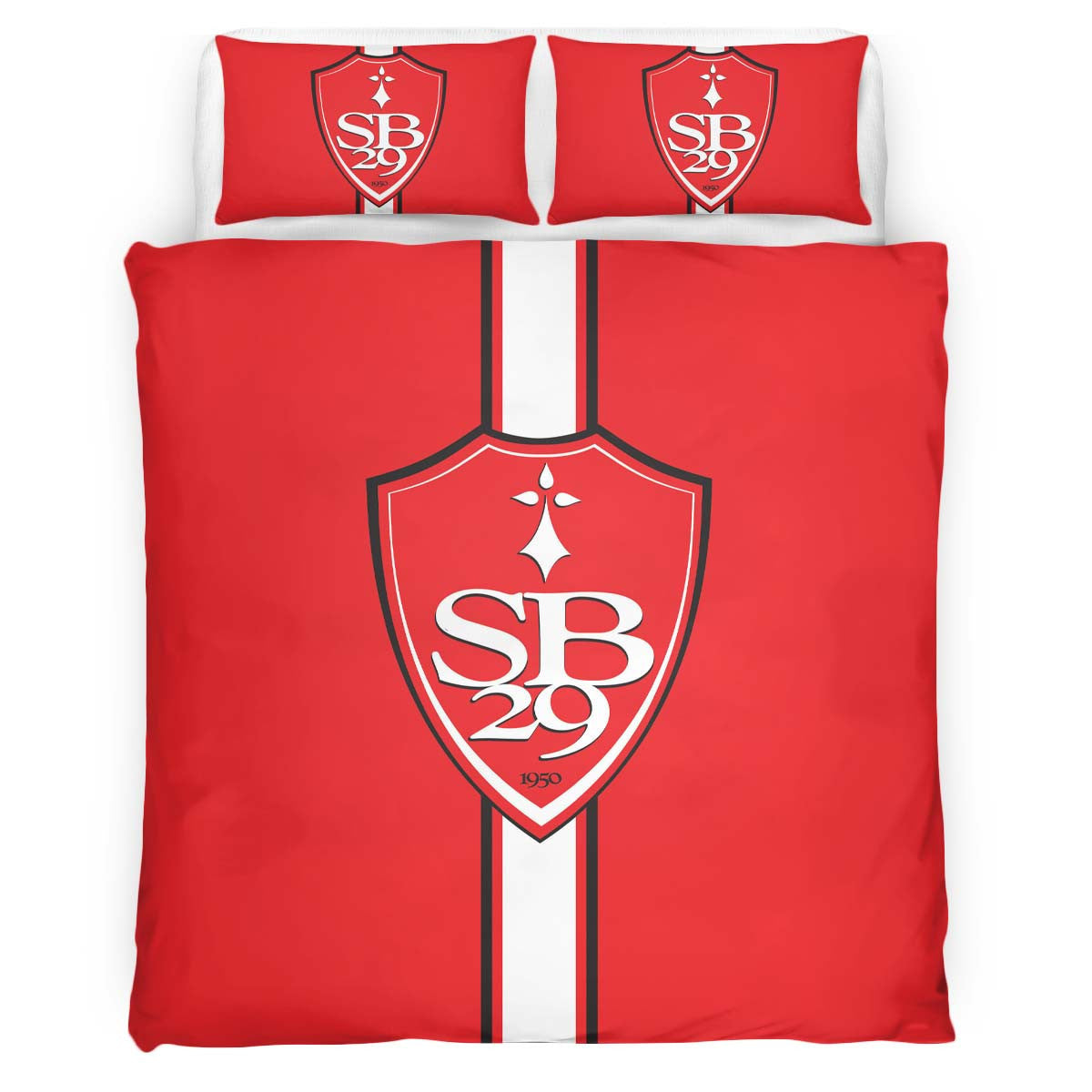 Housse De Couette Stade Brestois Football Team 9 Parure de lit Ensemble De Literie