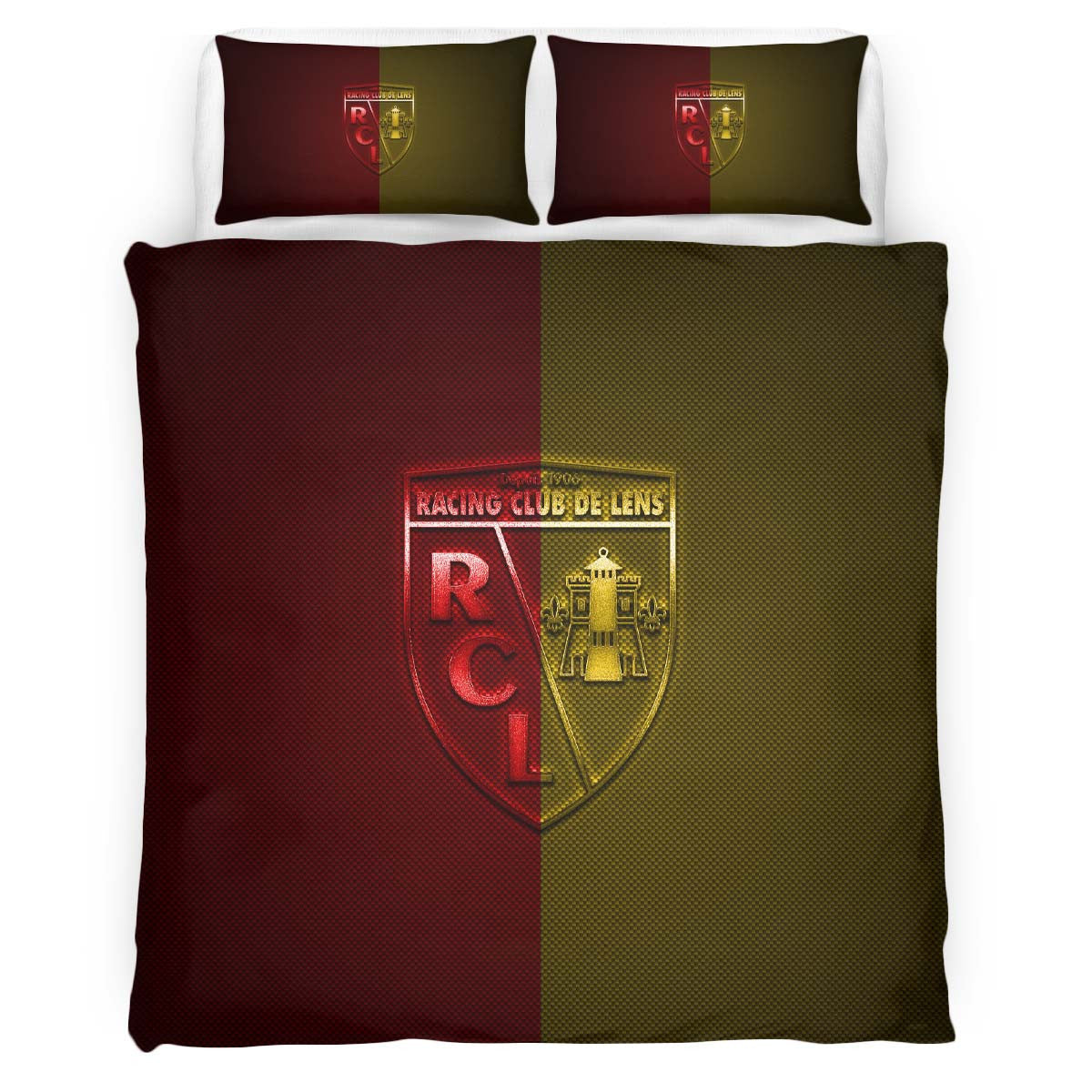 Housse De Couette RC Lens French Football Team 03 Parure de lit Ensemble De Literie