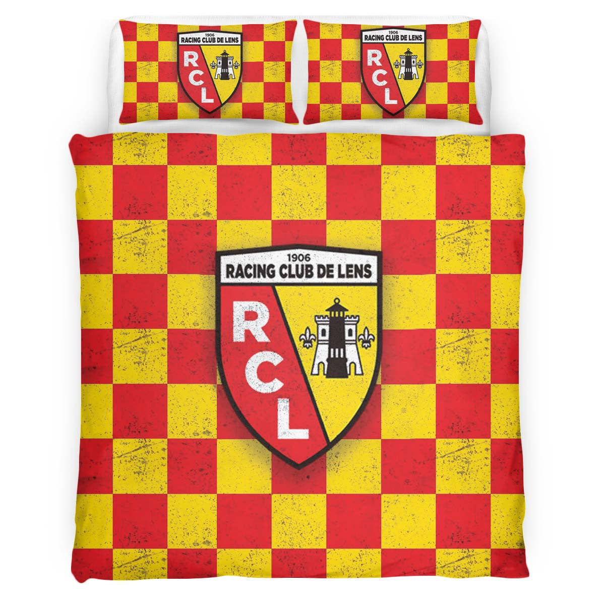 Housse De Couette RC Lens French Football Team 11 Parure de lit Ensemble De Literie