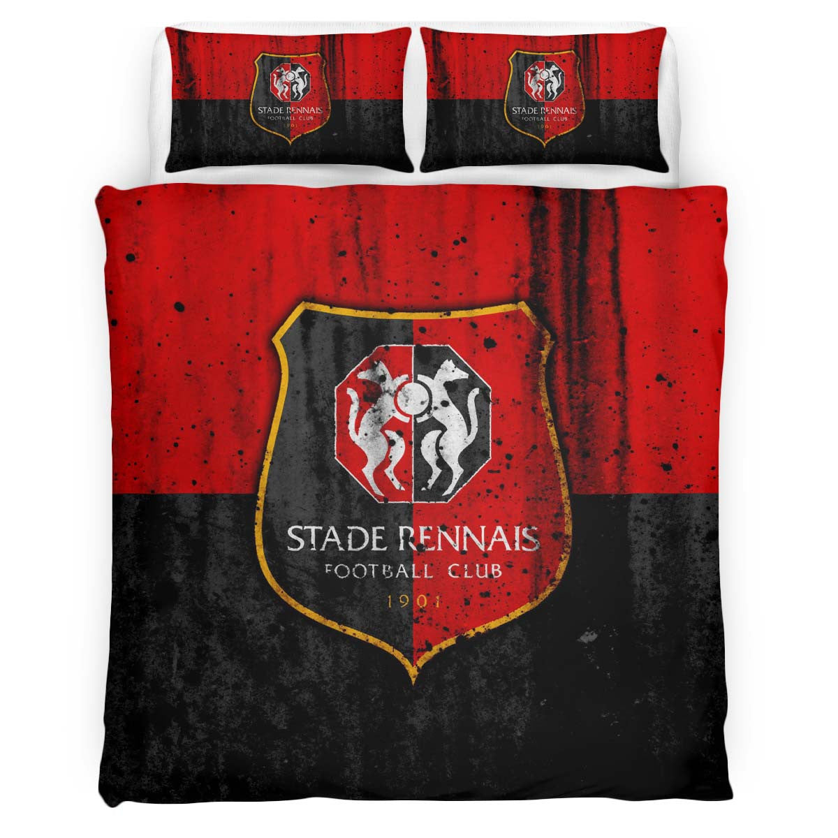 Housse De Couette Stade Rennais FC 2 Parure de lit Ensemble De Literie