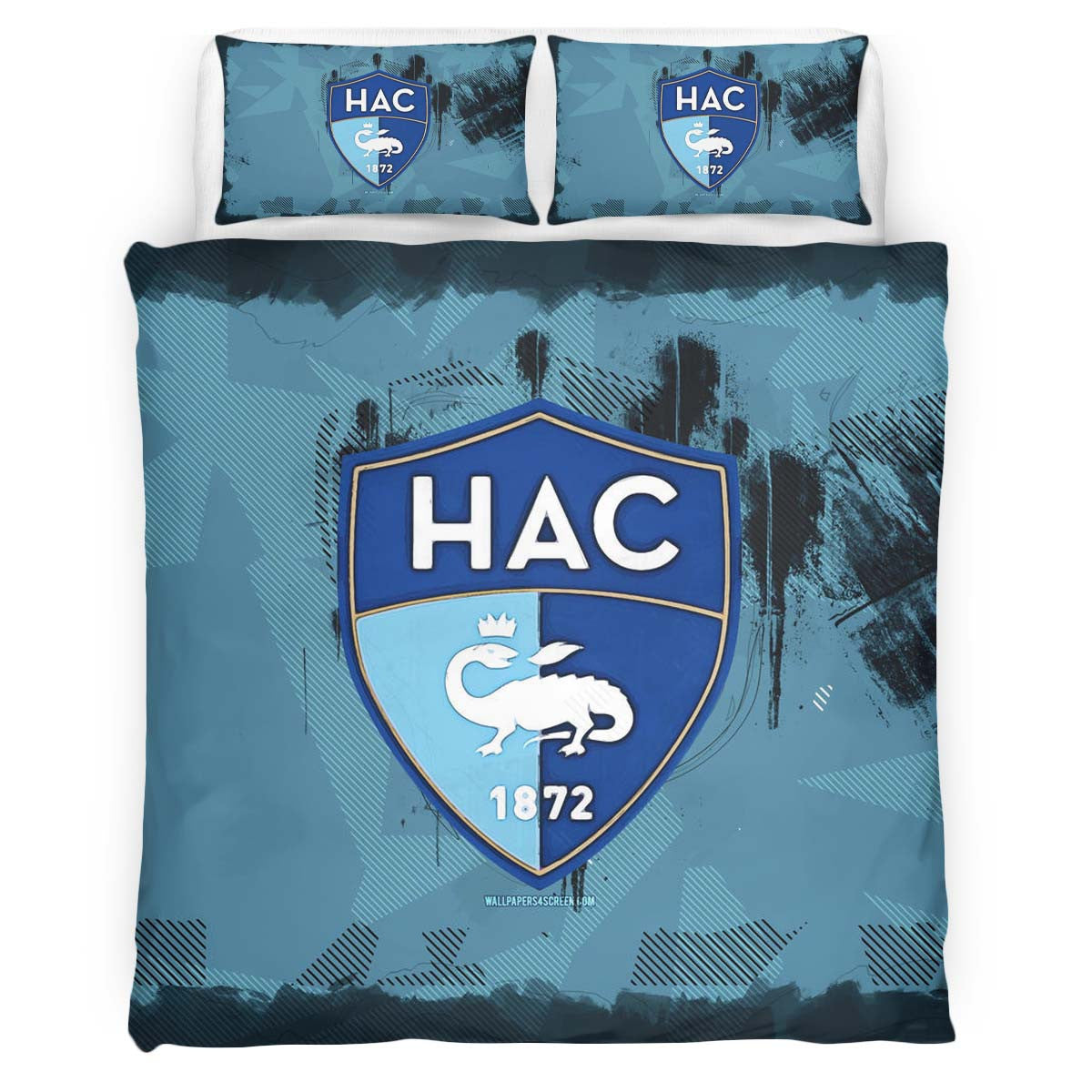 Housse De Couette HAC Le Havre AC French Football Teams 13 Parure de lit Ensemble De Literie
