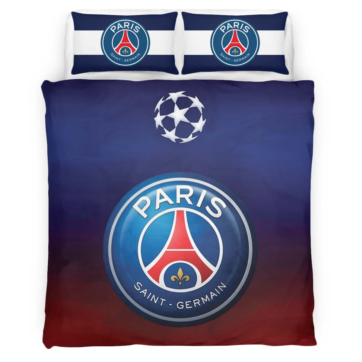 Housse De Couette PSG FC Paris Saint Germain Football Club 12 Parure de lit Ensemble De Literie