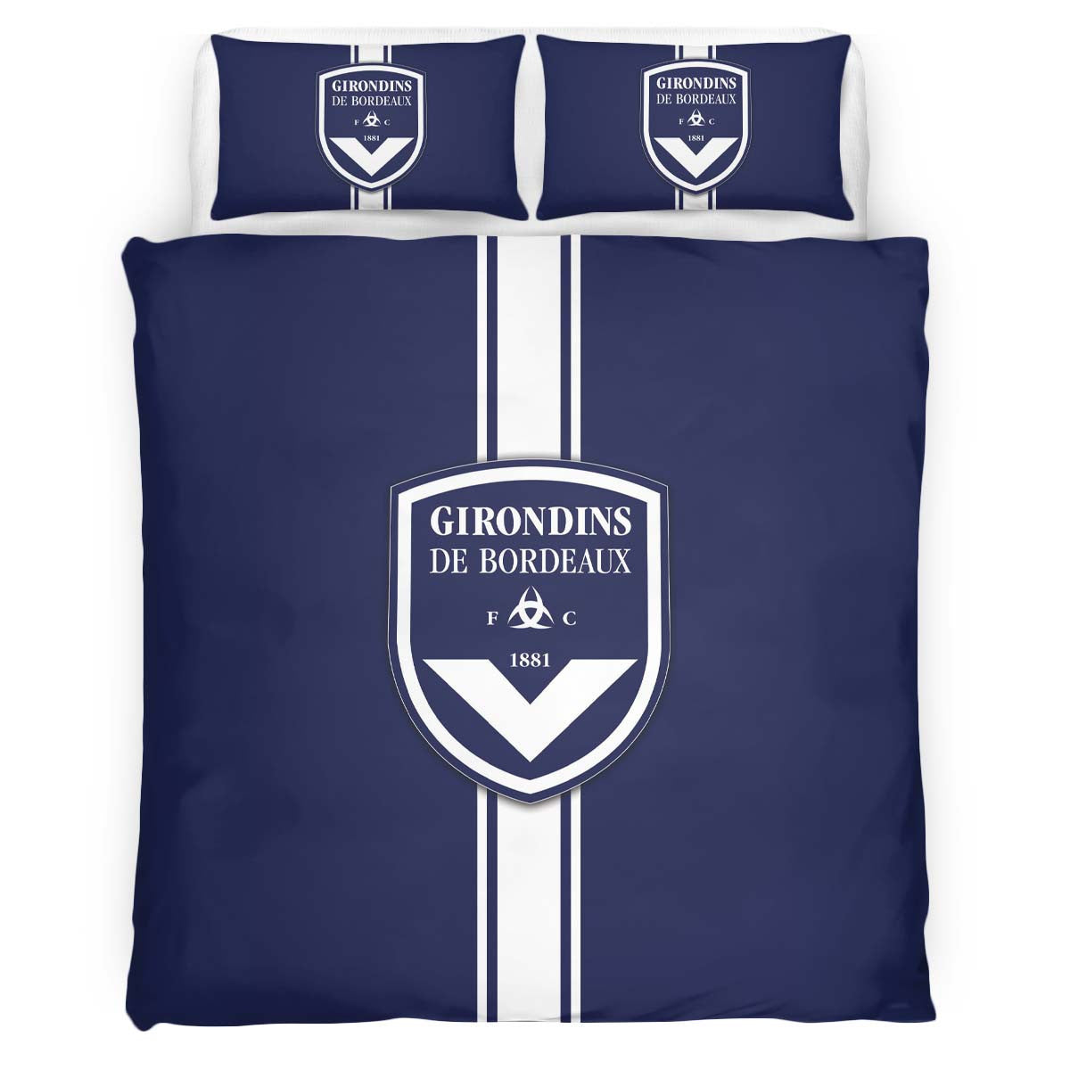 Housse De Couette Girondins de Bordeaux French Football Teams 20 Parure de lit Ensemble De Literie
