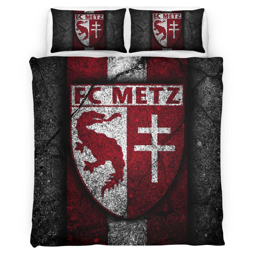 Housse De Couette FC Metz French Football Teams 10 Parure de lit Ensemble De Literie