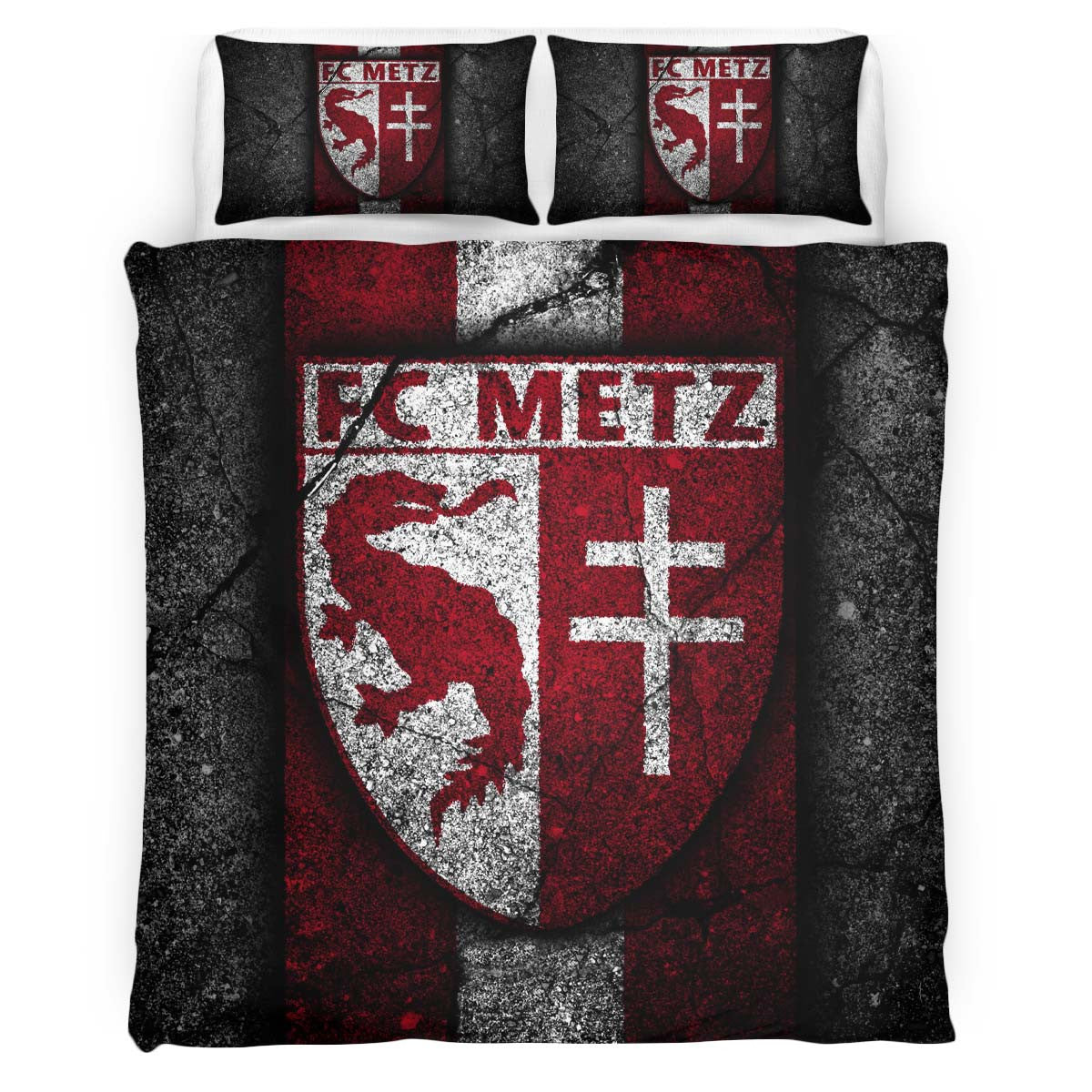 Housse De Couette FC Metz French Football Teams 10 Parure de lit Ensemble De Literie