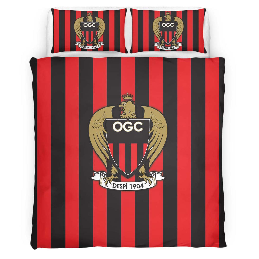 Housse De Couette OGC Nice French Football Teams 15 Parure de lit Ensemble De Literie