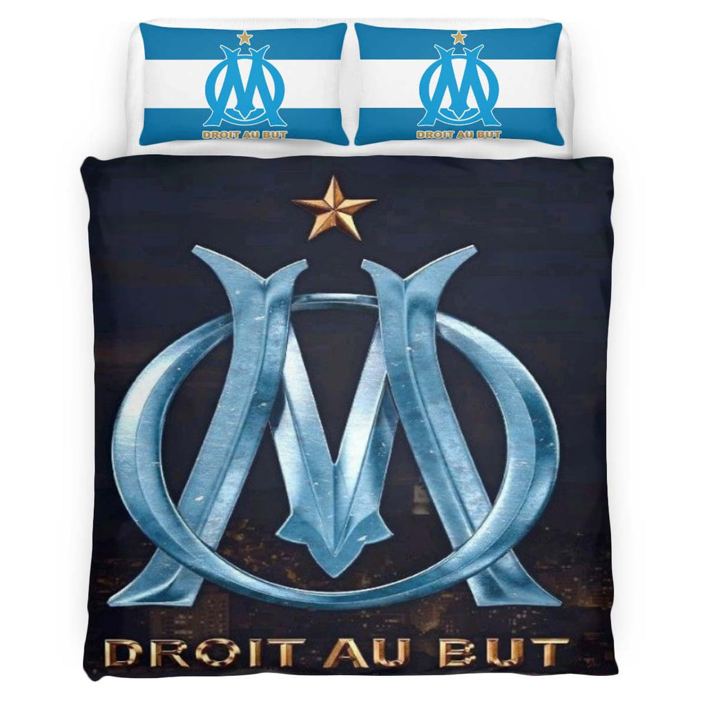 Housse De Couette OM Olympique de Marseille French Football Teams 07 Parure de lit Ensemble De Literie