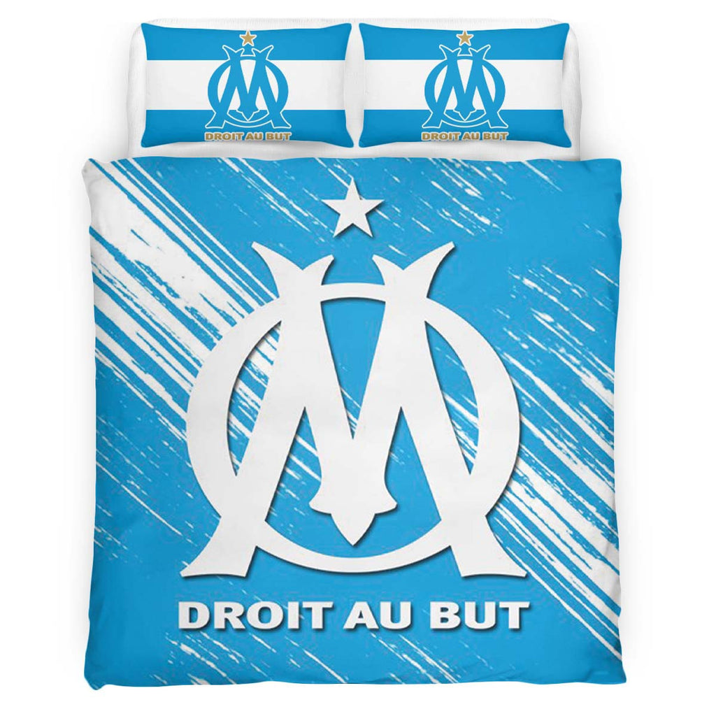 Housse De Couette OM Olympique de Marseille French Football Teams 03 Parure de lit Ensemble De Literie