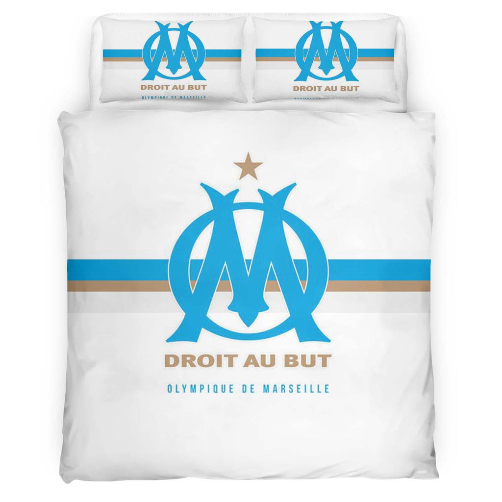 Housse De Couette OM Olympique de Marseille French Football Teams 06 Parure de lit Ensemble De Literie