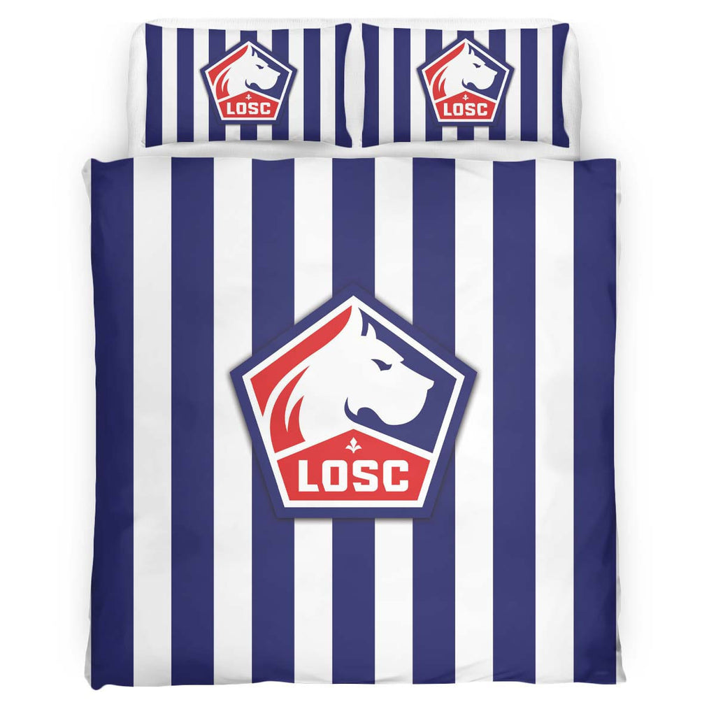 Housse De Couette LOSC Lille OSC French Football Teams 24 Parure de lit Ensemble De Literie