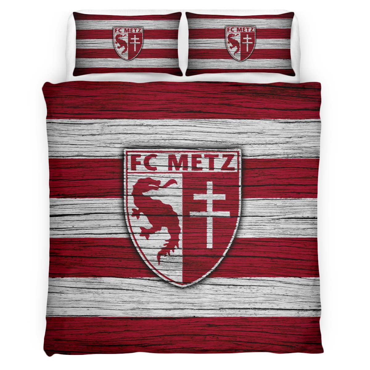 Housse De Couette FC Metz French Football Teams 09 Parure de lit Ensemble De Literie