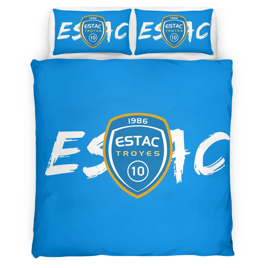 Housse De Couette ESTAC Troyes Football Teams 08 Parure de lit Ensemble De Literie