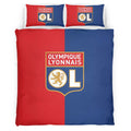Housse De Couette OL Olympique Lyonnais French Football Teams 01 Parure de lit Ensemble De Literie