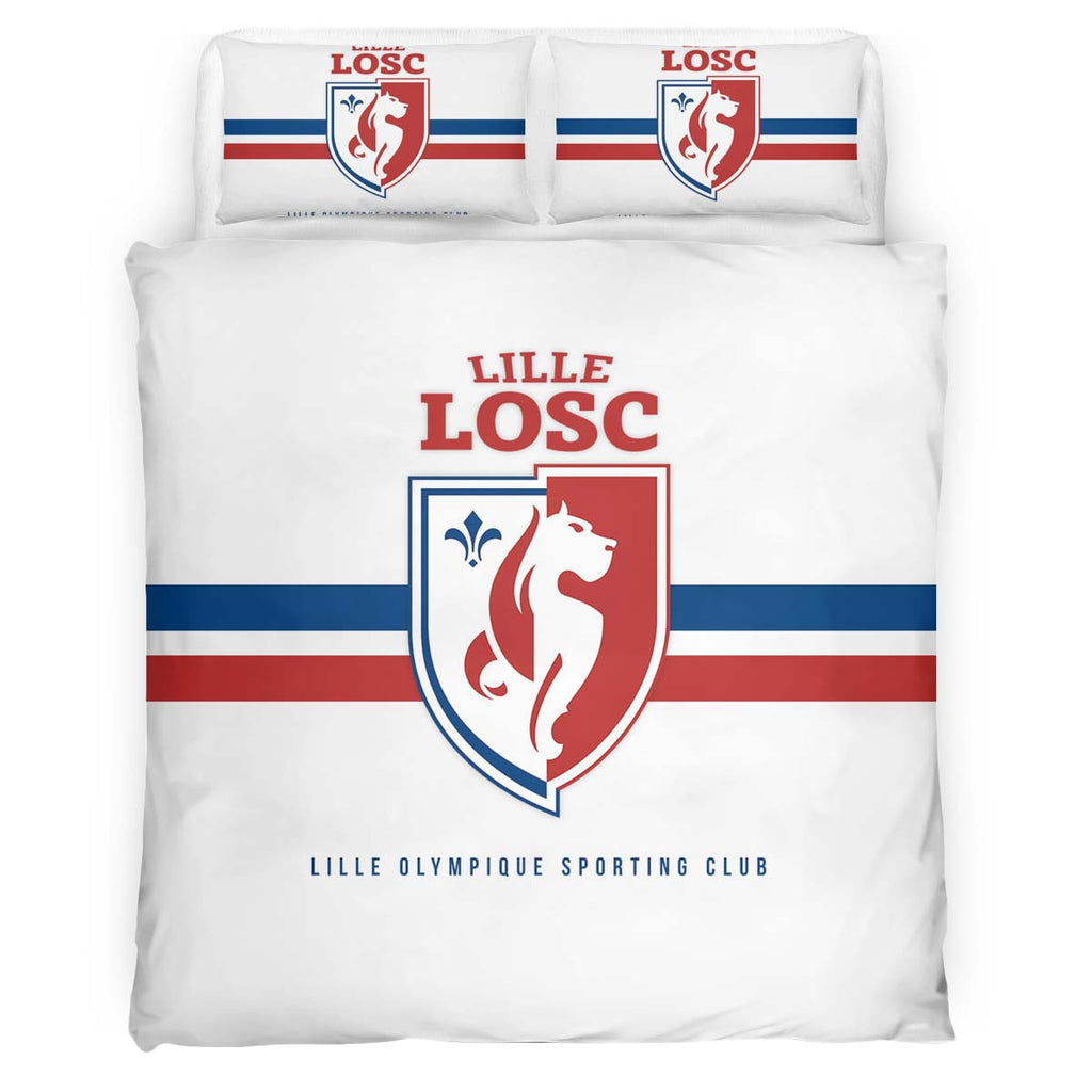 Housse De Couette LOSC Lille OSC French Football Teams 20 Parure de lit Ensemble De Literie