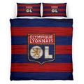 Housse De Couette OL Olympique Lyonnais French Football Teams 12 Parure de lit Ensemble De Literie