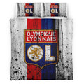 Housse De Couette OL Olympique Lyonnais French Football Teams 10 Parure de lit Ensemble De Literie