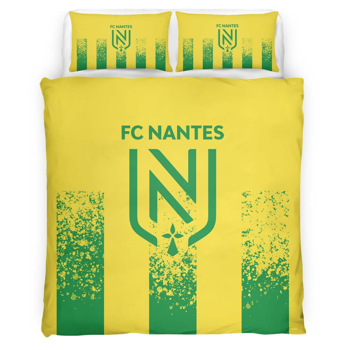 Housse De Couette FC Nantes French Football Teams 01 Parure de lit Ensemble De Literie