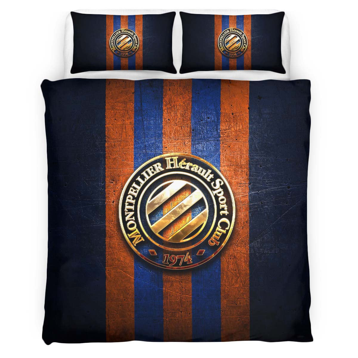 Housse De Couette Montpellier HSC French Football Teams 09 Parure de lit Ensemble De Literie