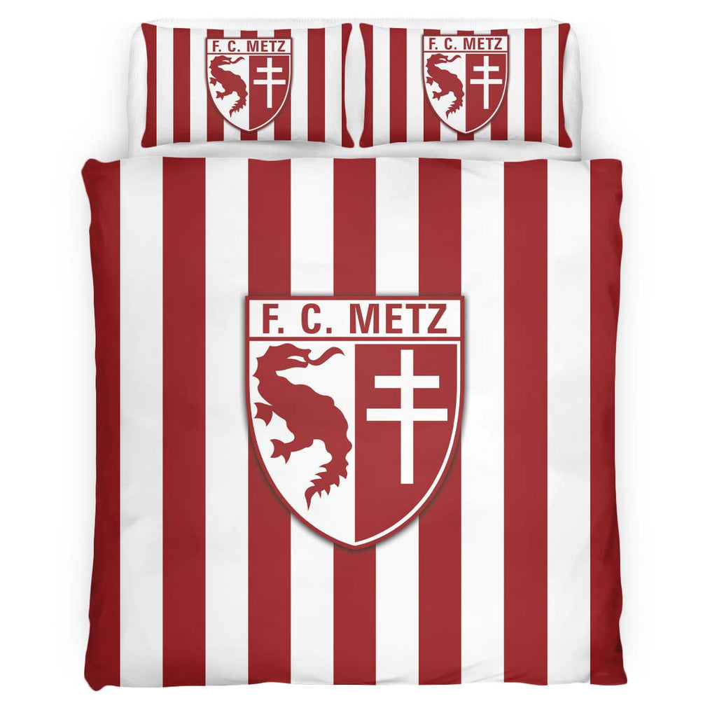 Housse De Couette FC Metz French Football Teams 17 Parure de lit Ensemble De Literie