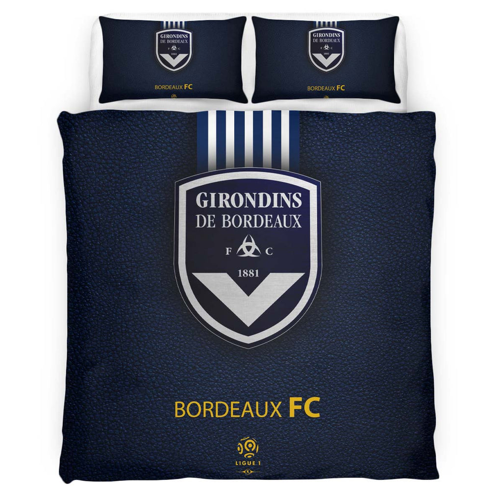 Housse De Couette Girondins de Bordeaux French Football Teams 16 Parure de lit Ensemble De Literie