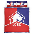 Housse De Couette LOSC Lille OSC French Football Teams 04 Parure de lit Ensemble De Literie
