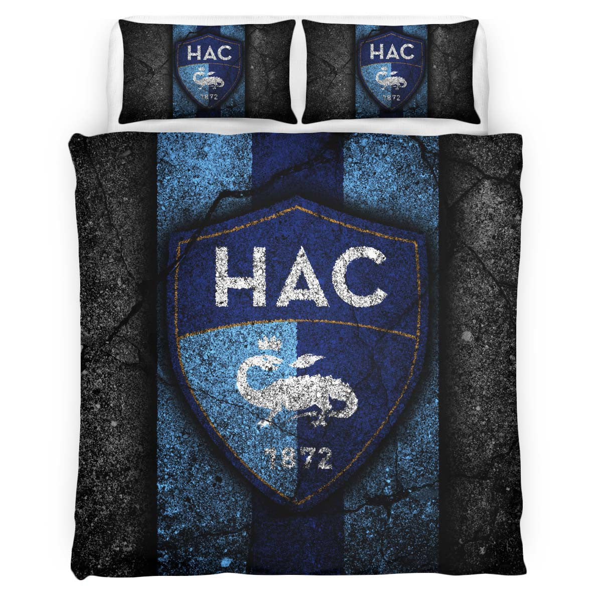 Housse De Couette HAC Le Havre AC French Football Teams 09 Parure de lit Ensemble De Literie