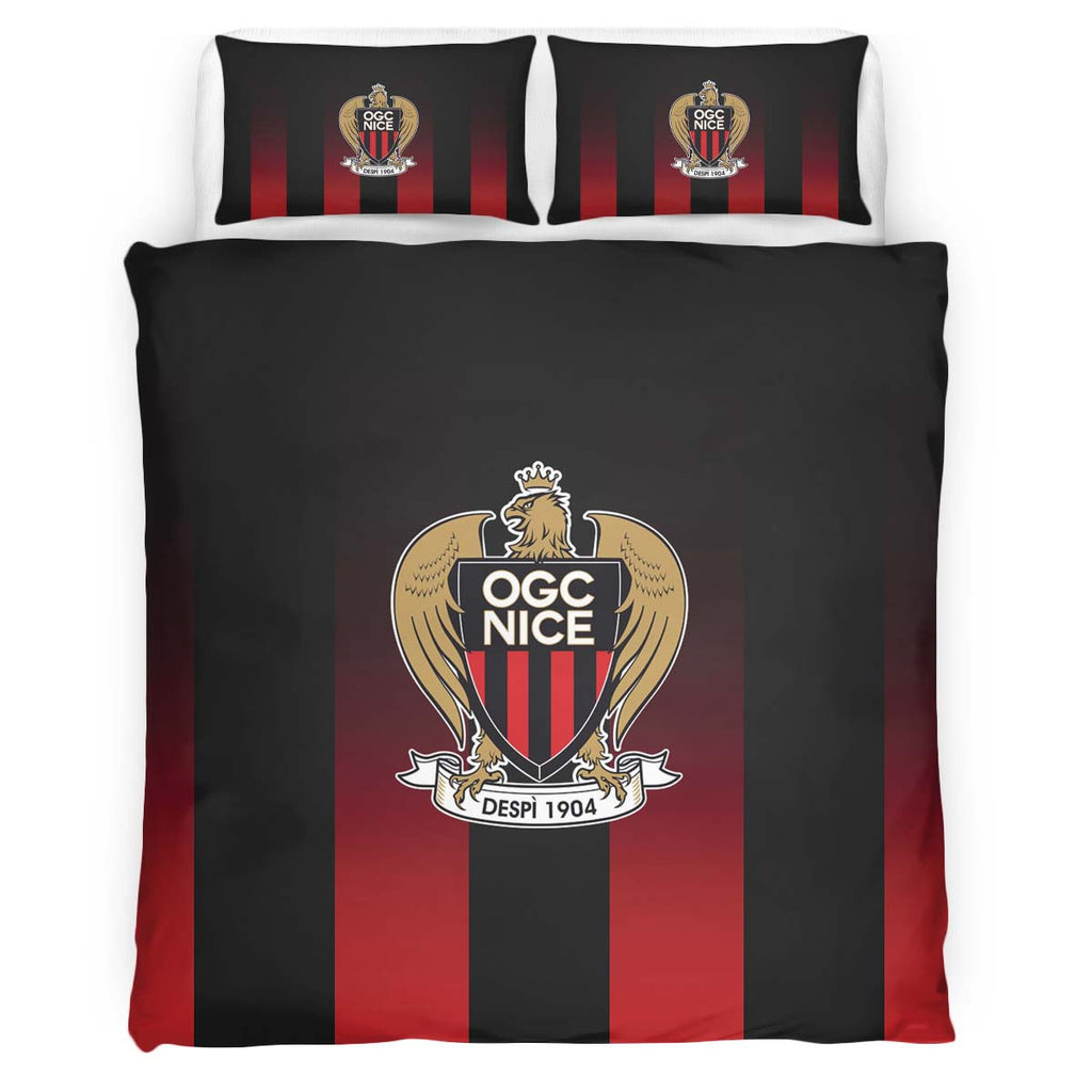 Housse De Couette OGC Nice French Football Teams 03 Parure de lit Ensemble De Literie