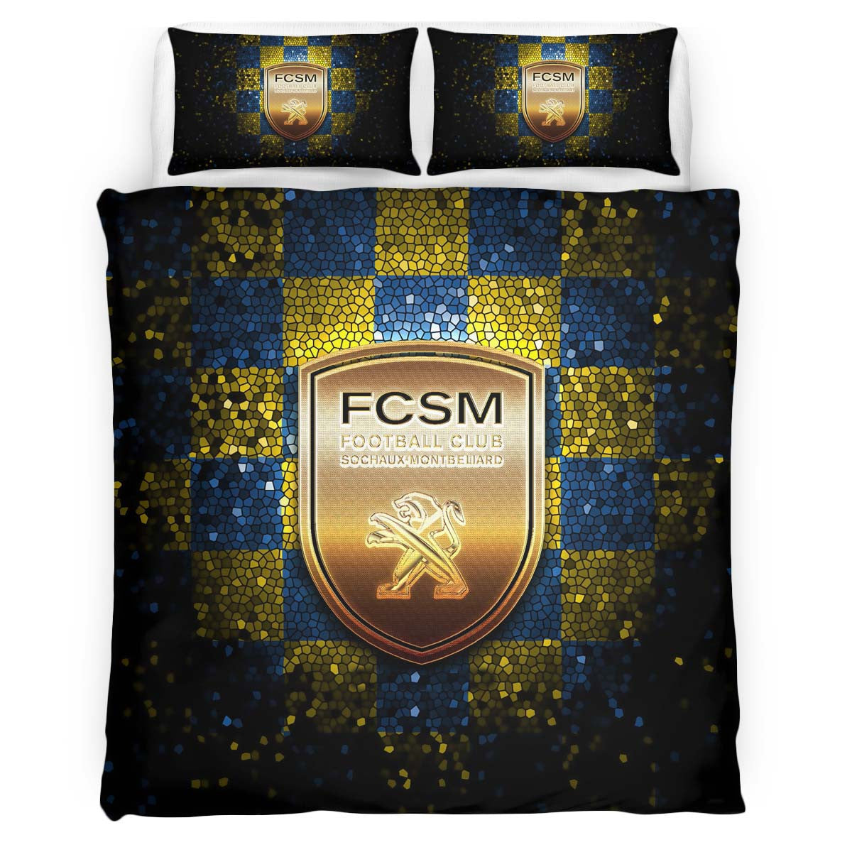 Housse De Couette FCSM FC Sochaux-MontbÃ©liard French Football Teams 09 Parure de lit Ensemble De Literie