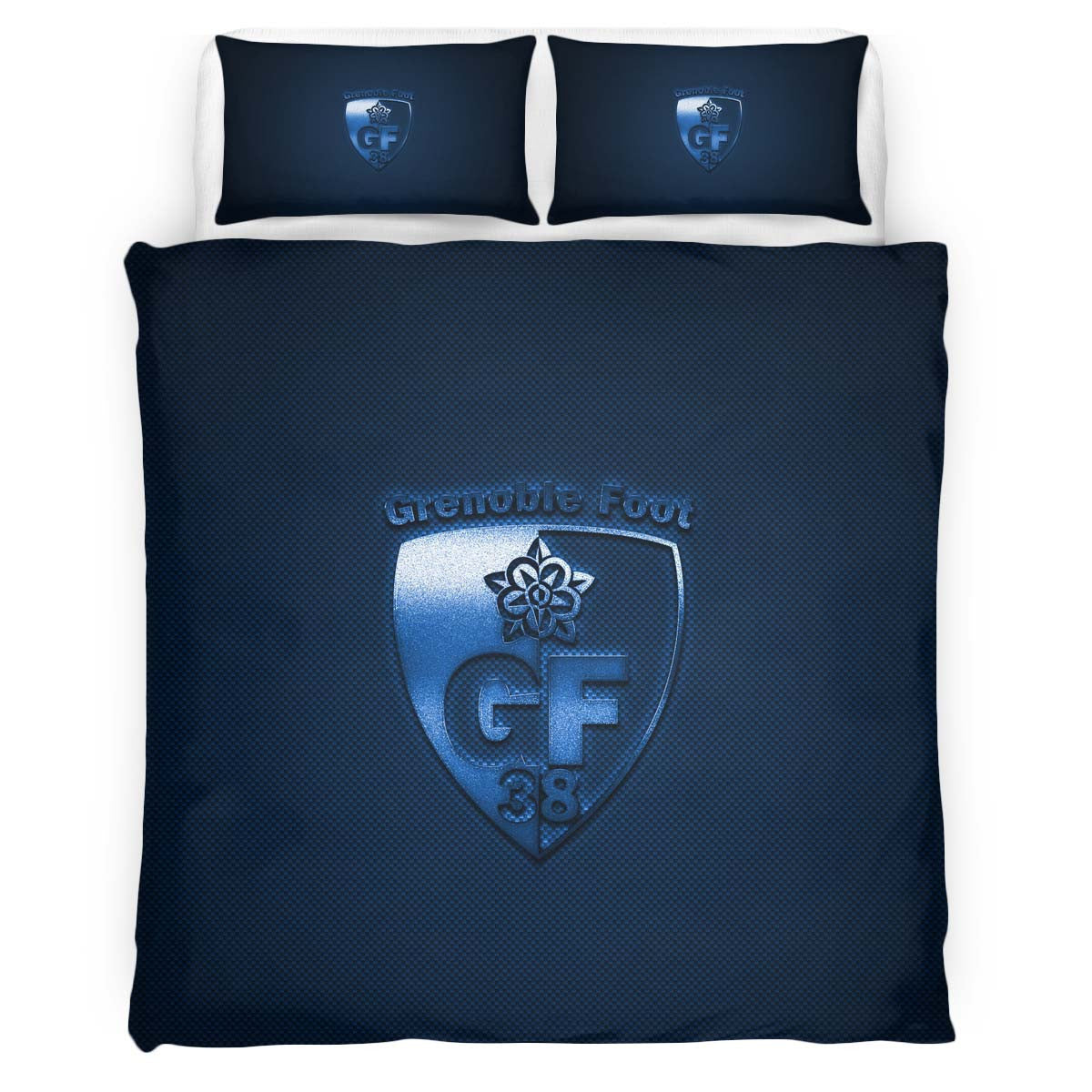 Housse De Couette GF 38 Grenoble Foot 38 French Football Teams 02 Parure de lit Ensemble De Literie