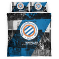 Housse De Couette Montpellier HSC French Football Teams 01 Parure de lit Ensemble De Literie
