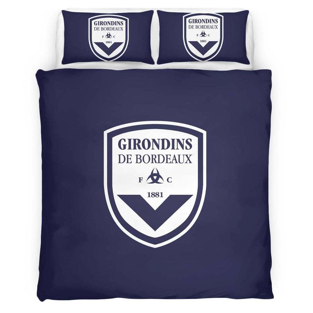 Housse De Couette Girondins de Bordeaux French Football Teams 02 Parure de lit Ensemble De Literie