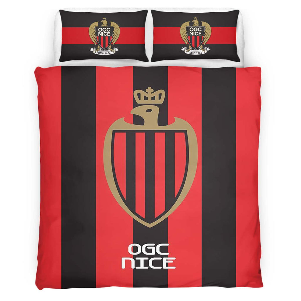 Housse De Couette OGC Nice French Football Teams 04 Parure de lit Ensemble De Literie