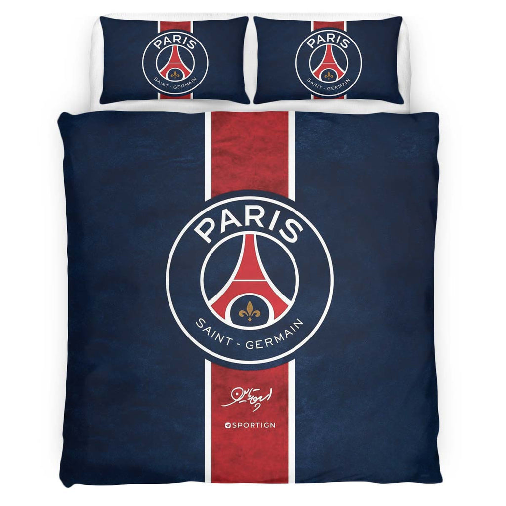 Housse De Couette PSG FC Paris Saint Germain Football Club 3 Parure de lit Ensemble De Literie