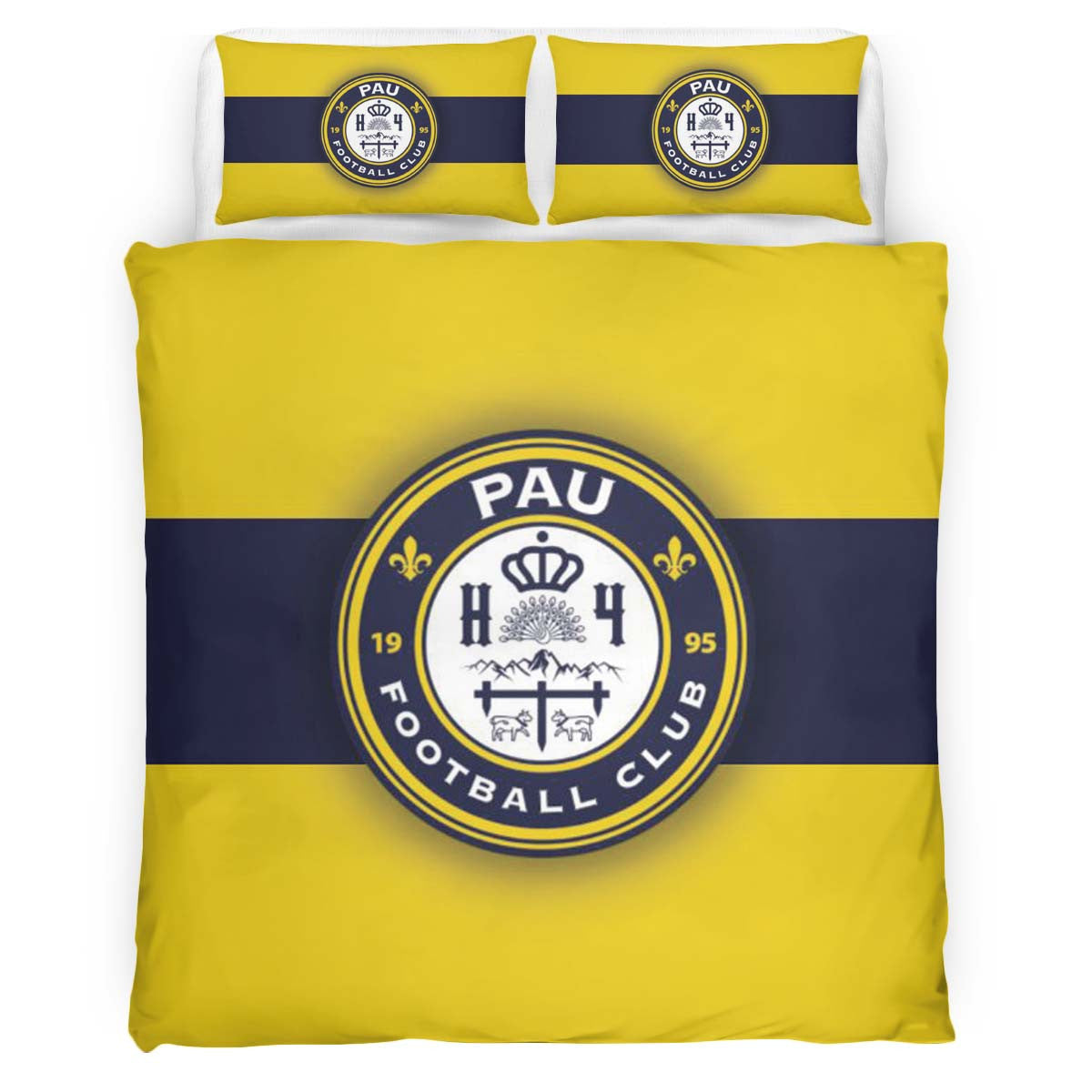 Housse De Couette Pau FC French Football Teams 02 Parure de lit Ensemble De Literie