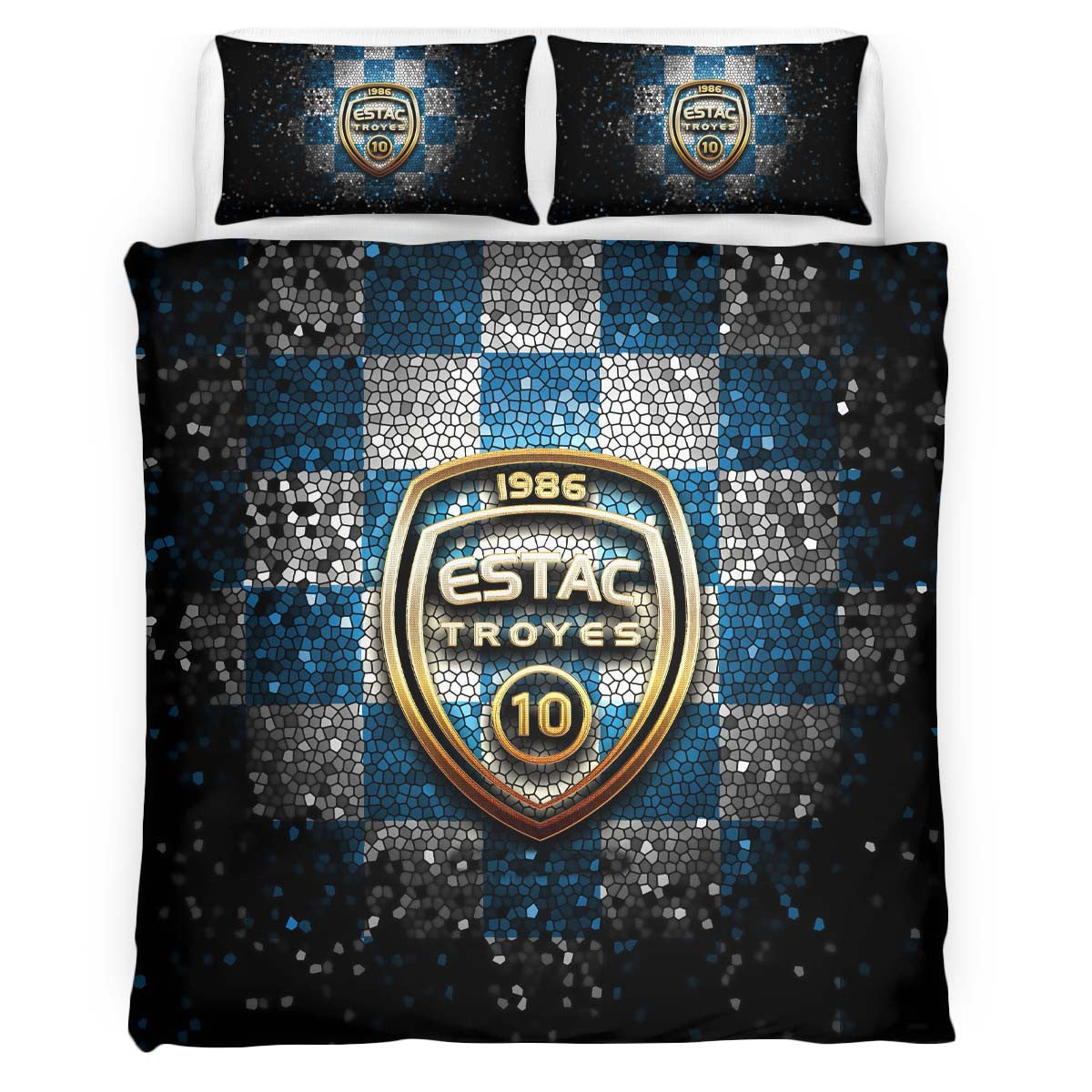 Housse De Couette ESTAC Troyes Football Teams 09 Parure de lit Ensemble De Literie