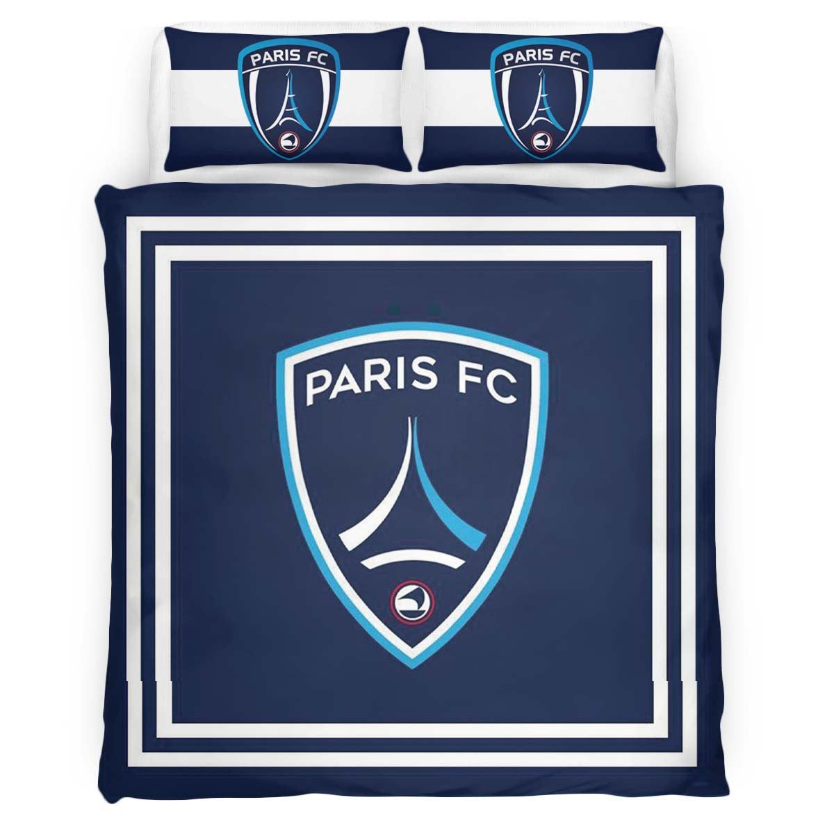 Housse De Couette Paris FC French Football Teams 07 Parure de lit Ensemble De Literie