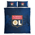 Housse De Couette OL Olympique Lyonnais French Football Teams 08 Parure de lit Ensemble De Literie