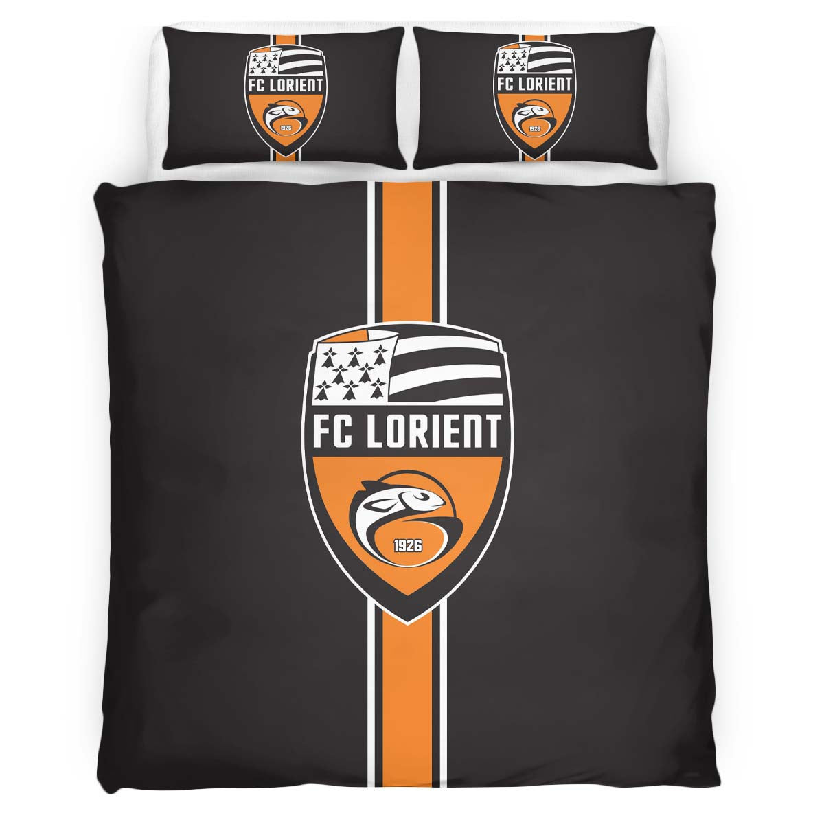 Housse De Couette FC Lorient French Football Teams 16 Parure de lit Ensemble De Literie