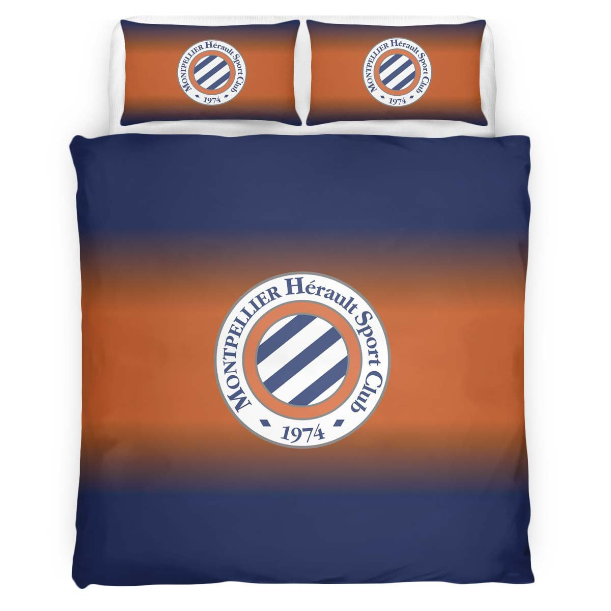 Housse De Couette Montpellier HSC French Football Teams 15 Parure de lit Ensemble De Literie
