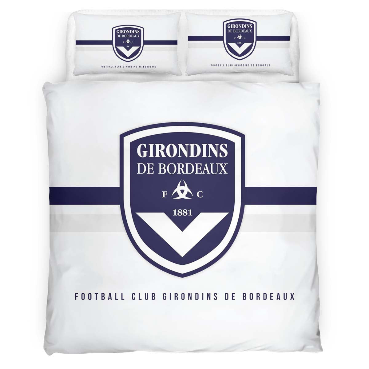 Housse De Couette Girondins de Bordeaux French Football Teams 08 Parure de lit Ensemble De Literie