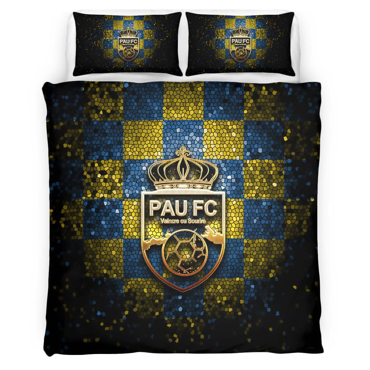 Housse De Couette Pau FC French Football Teams 01 Parure de lit Ensemble De Literie