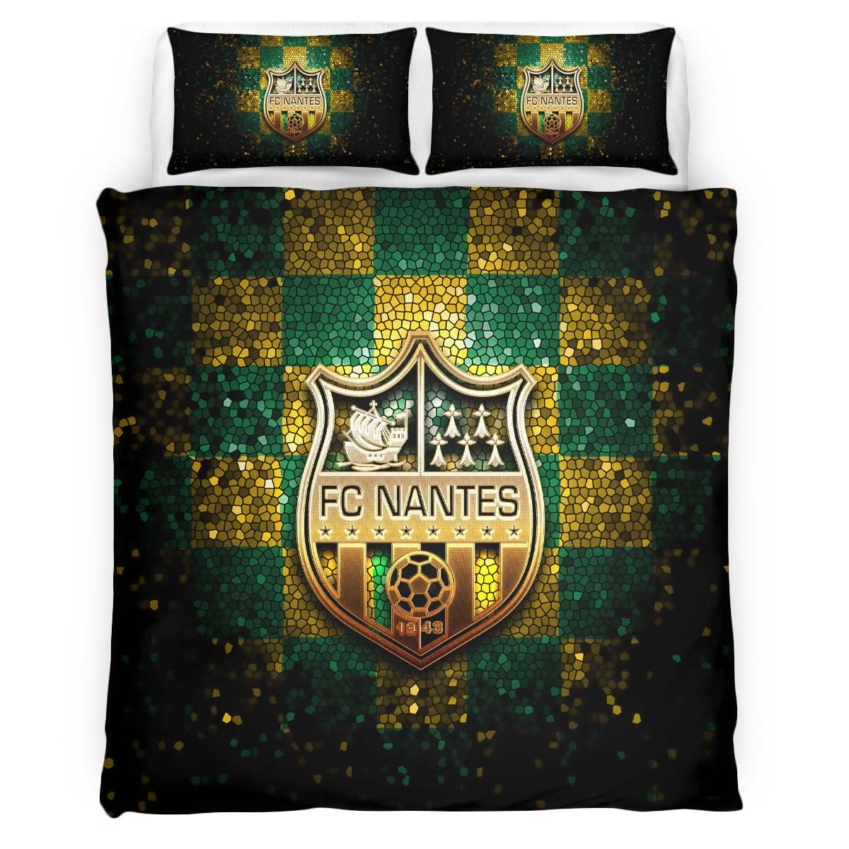 Housse De Couette FC Nantes French Football Teams 10 Parure de lit Ensemble De Literie