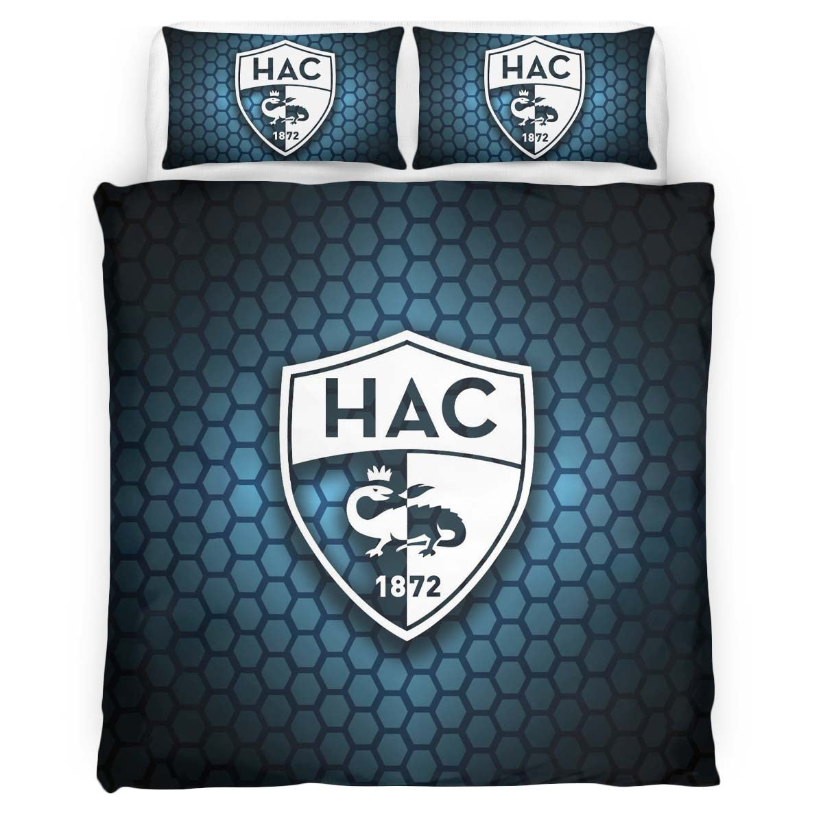 Housse De Couette HAC Le Havre AC French Football Teams 08 Parure de lit Ensemble De Literie