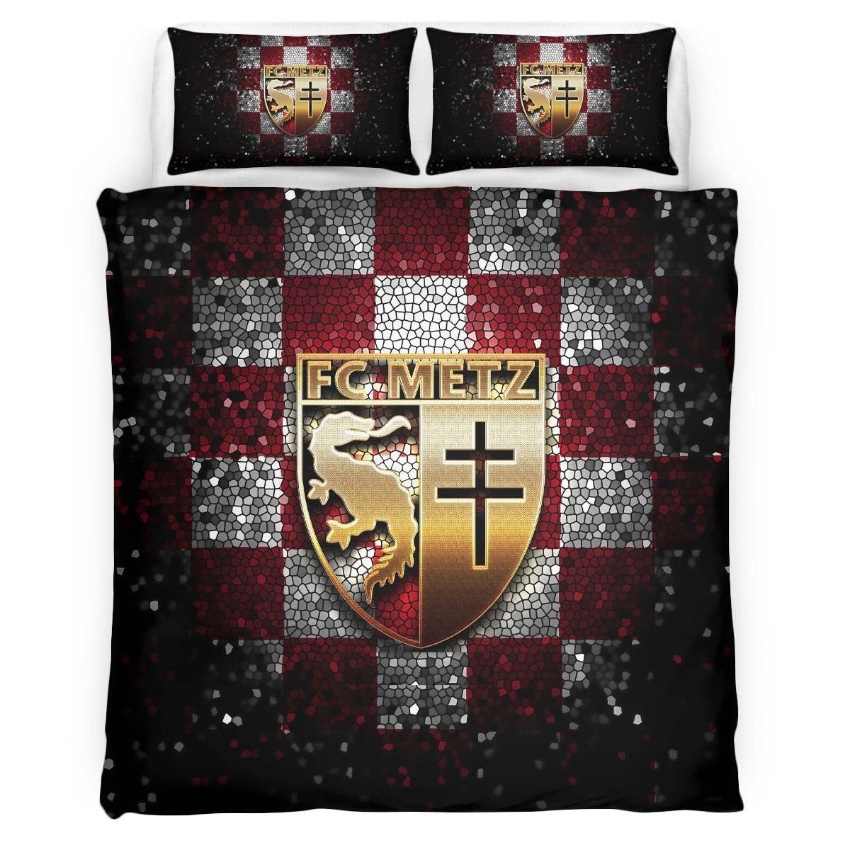 Housse De Couette FC Metz French Football Teams 14 Parure de lit Ensemble De Literie