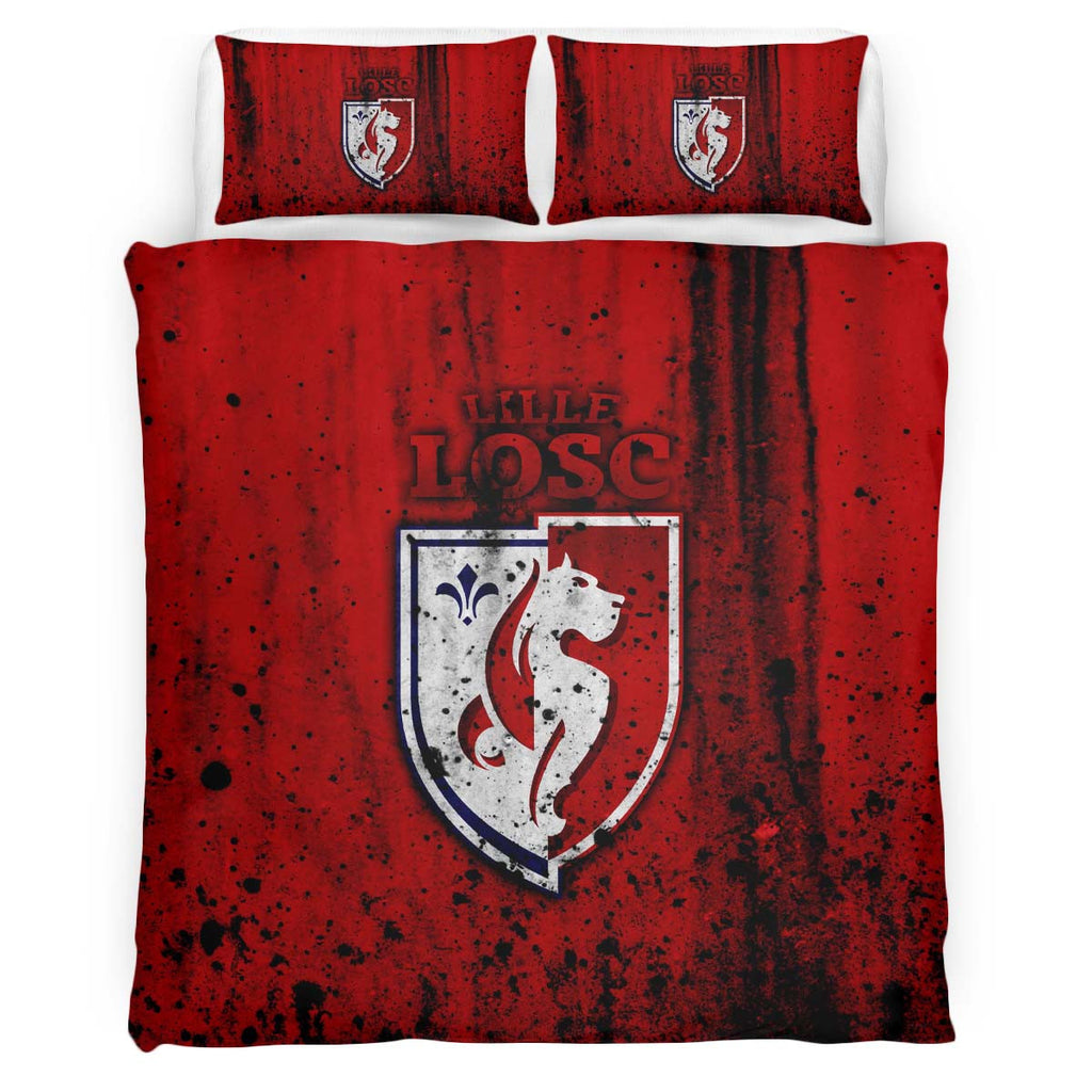 Housse De Couette LOSC Lille OSC French Football Teams 16 Parure de lit Ensemble De Literie